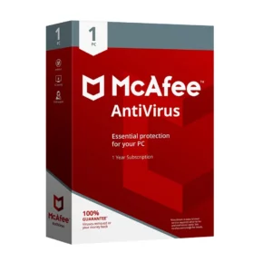 Mcafee antivirus 1 pc 1 year